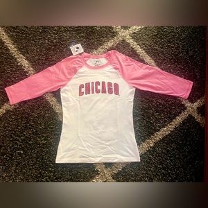 Chicago baseball style tshirt (womens/girls)